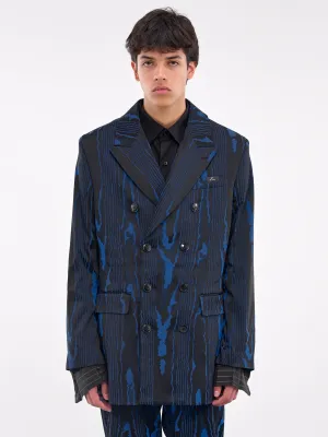 Abstract Blazer (328WT01506-BLUE-BLACK)