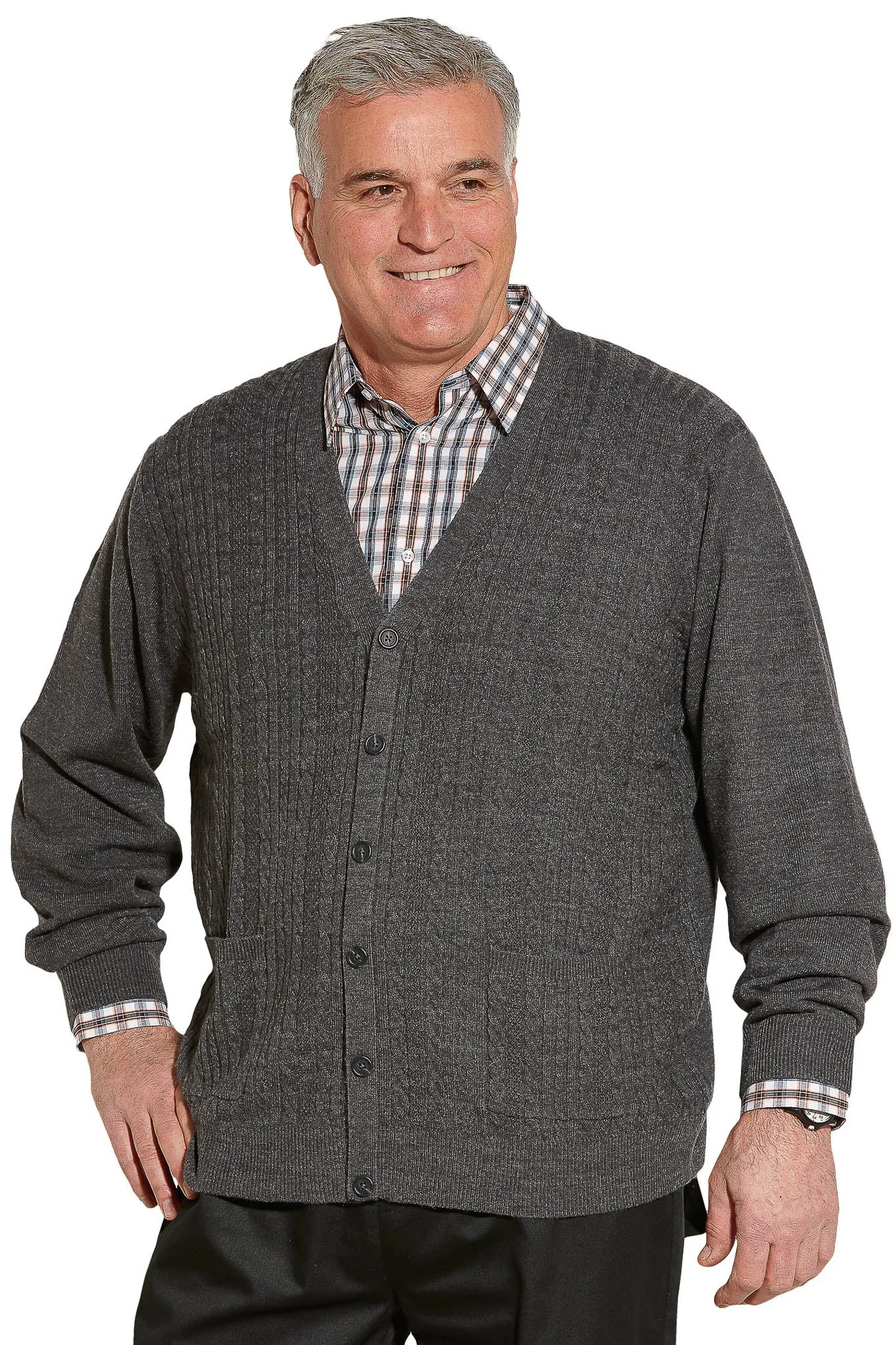Adaptive Cardigan - Heritage | Grey