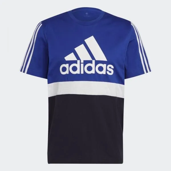 adidas - Men - Essentials Colorblock Tee - Bold Blue/White