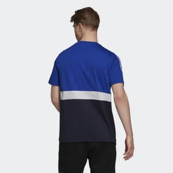 adidas - Men - Essentials Colorblock Tee - Bold Blue/White