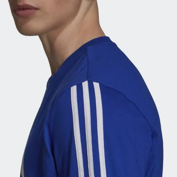 adidas - Men - Essentials Colorblock Tee - Bold Blue/White