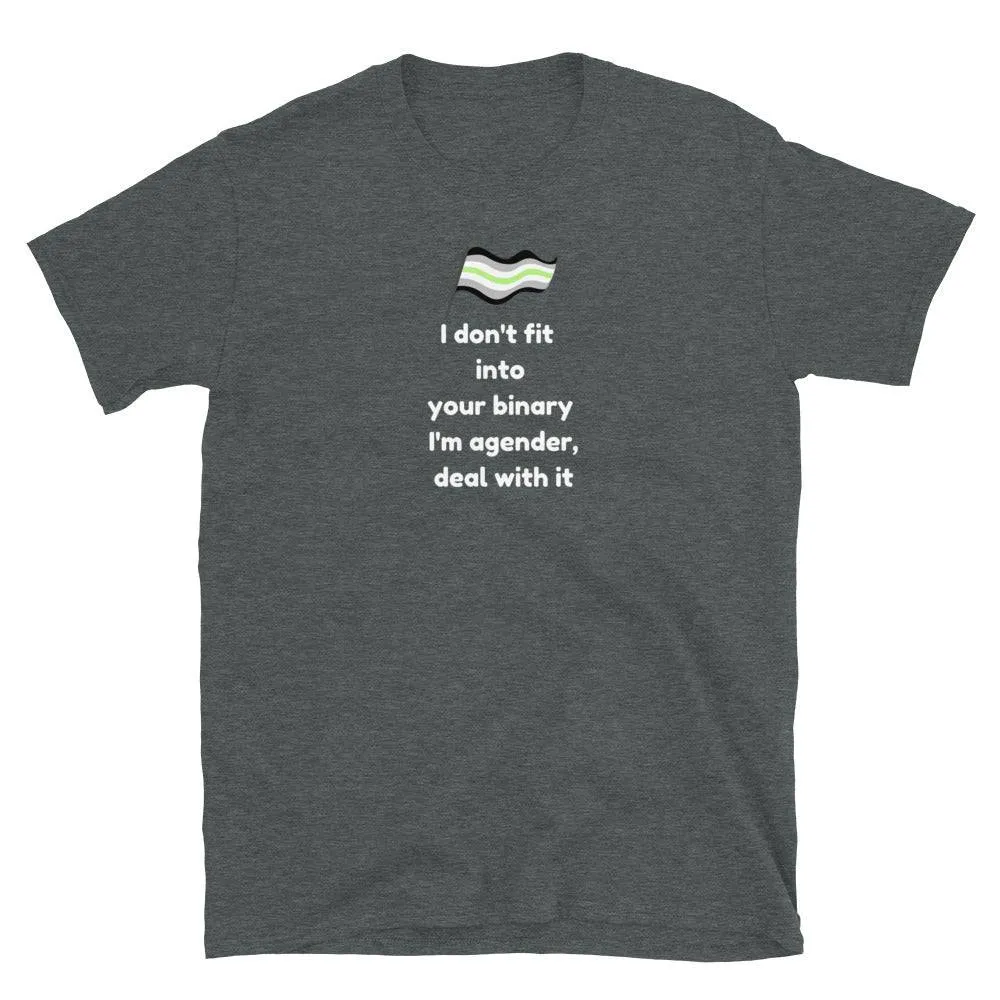 Agender Deal with It Shirt