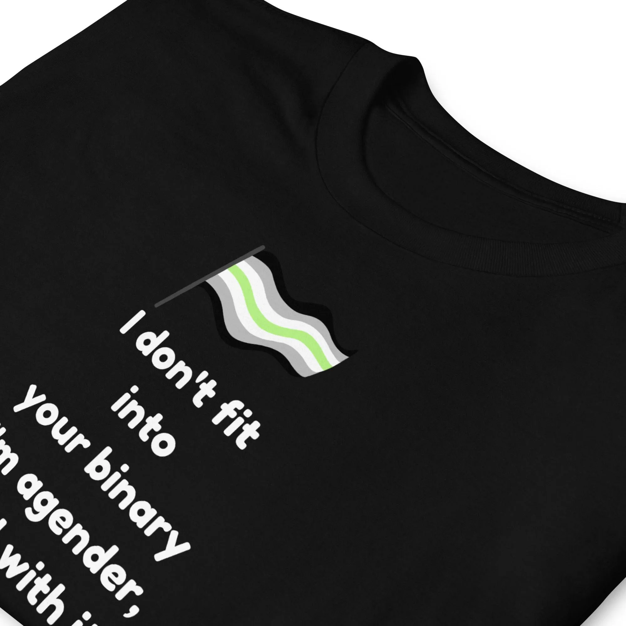 Agender Deal with It Shirt