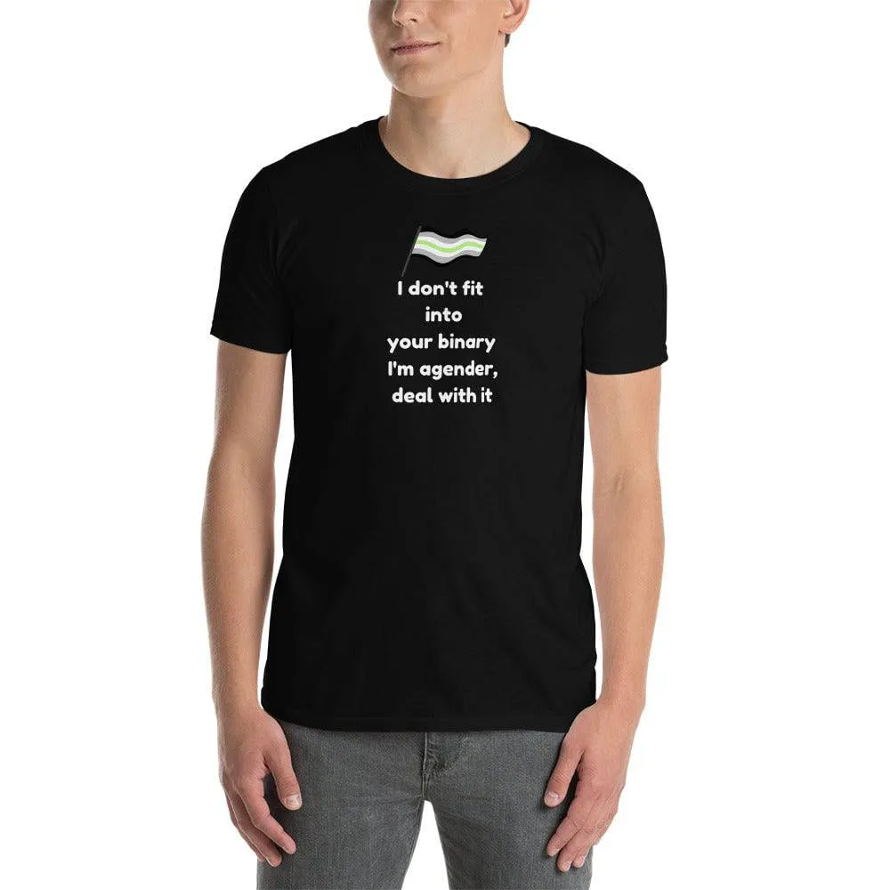 Agender Deal with It Shirt