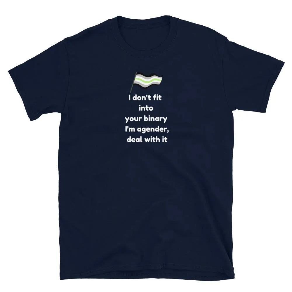 Agender Deal with It Shirt