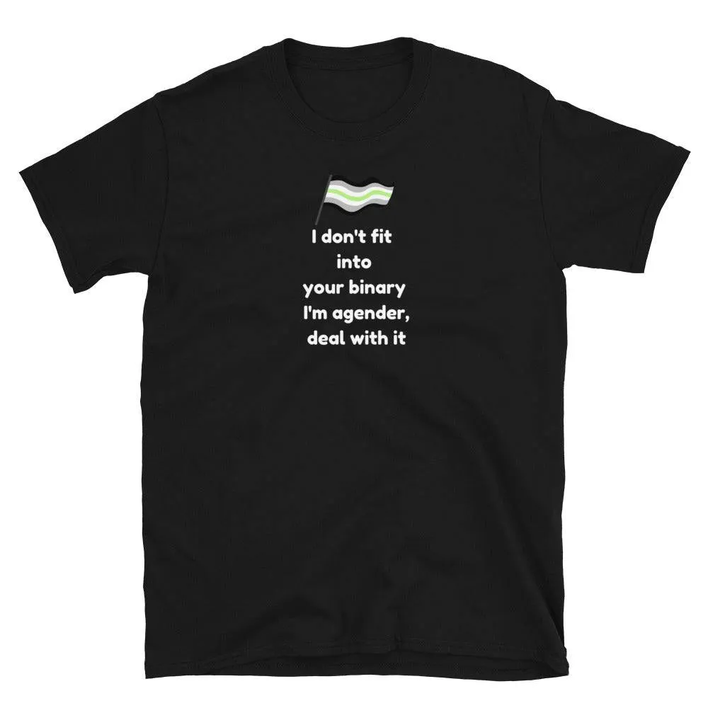 Agender Deal with It Shirt