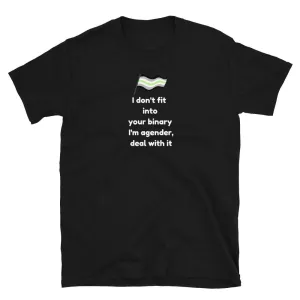 Agender Deal with It Shirt