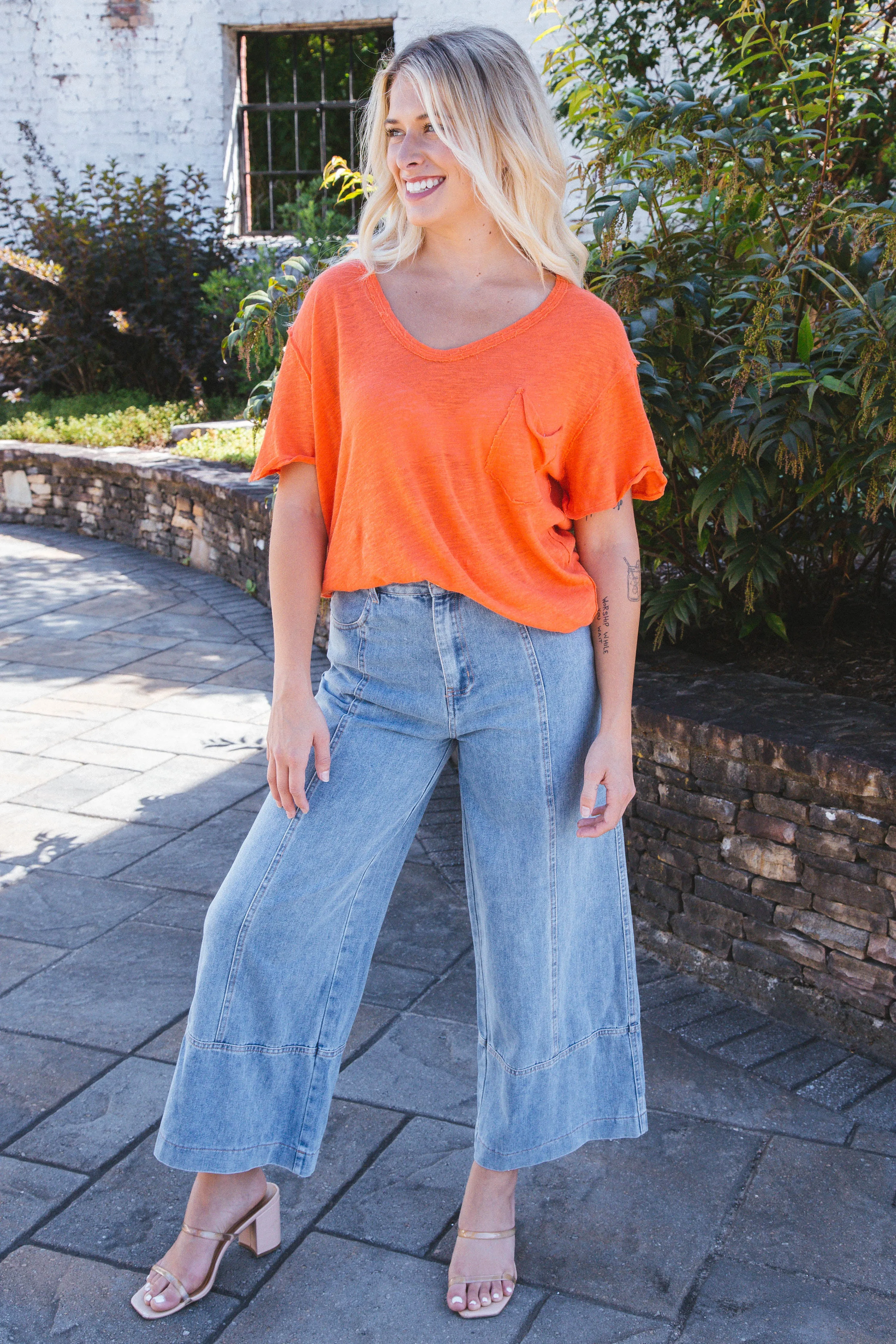 All I Need Tee, Mandarin Red | Free People