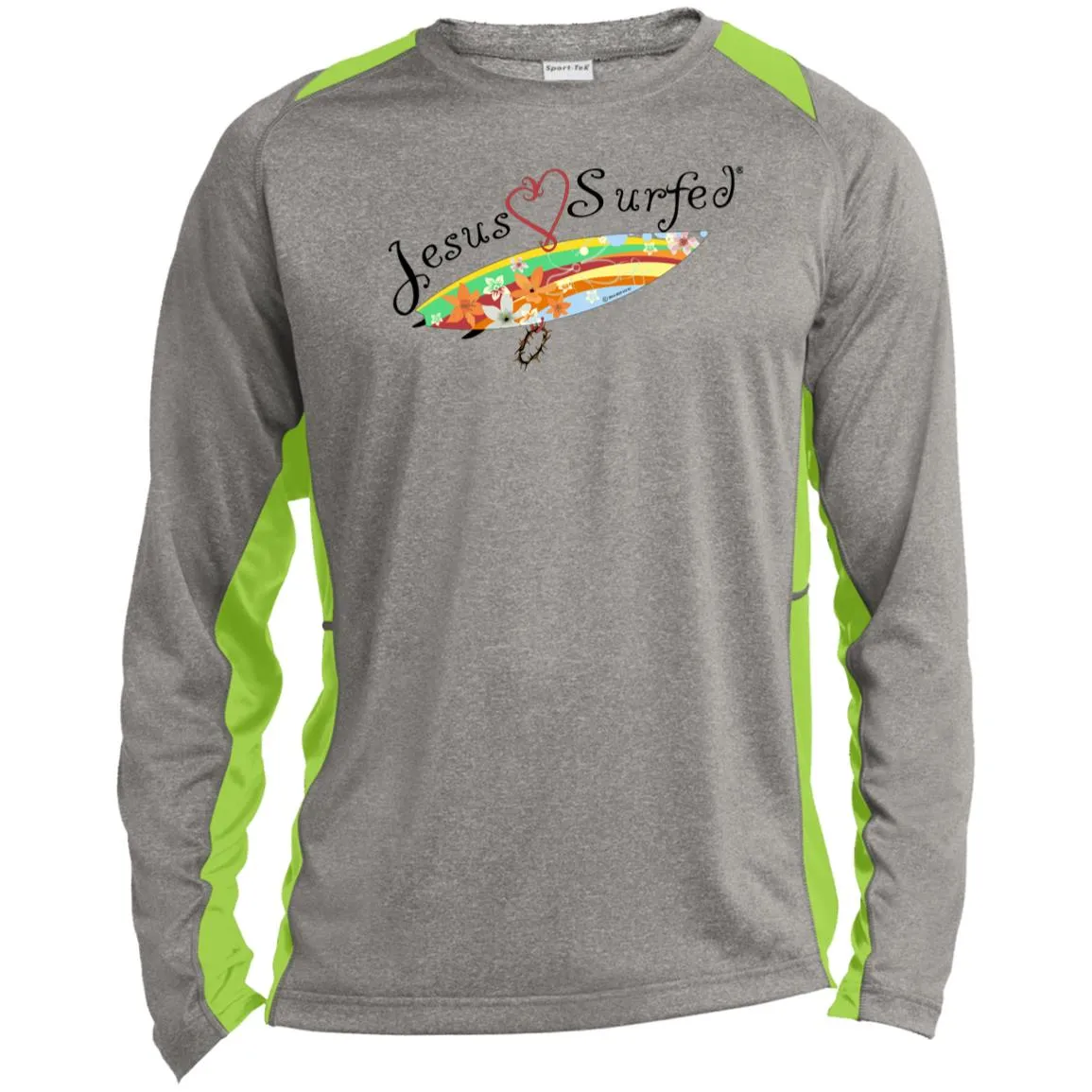 AO's Heart - Men's Long Sleeve Colorblock Tee