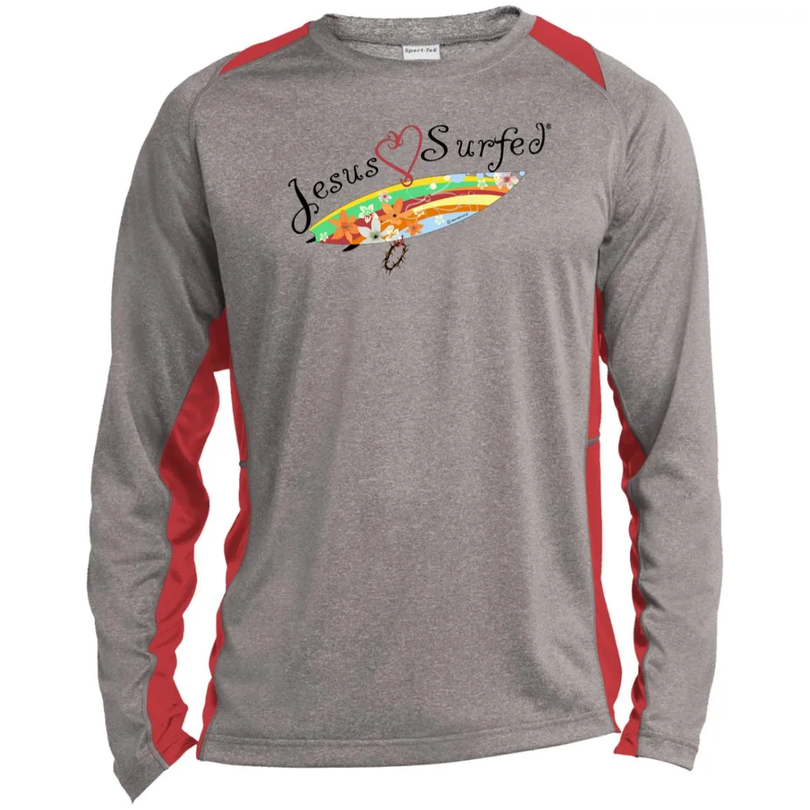 AO's Heart - Men's Long Sleeve Colorblock Tee