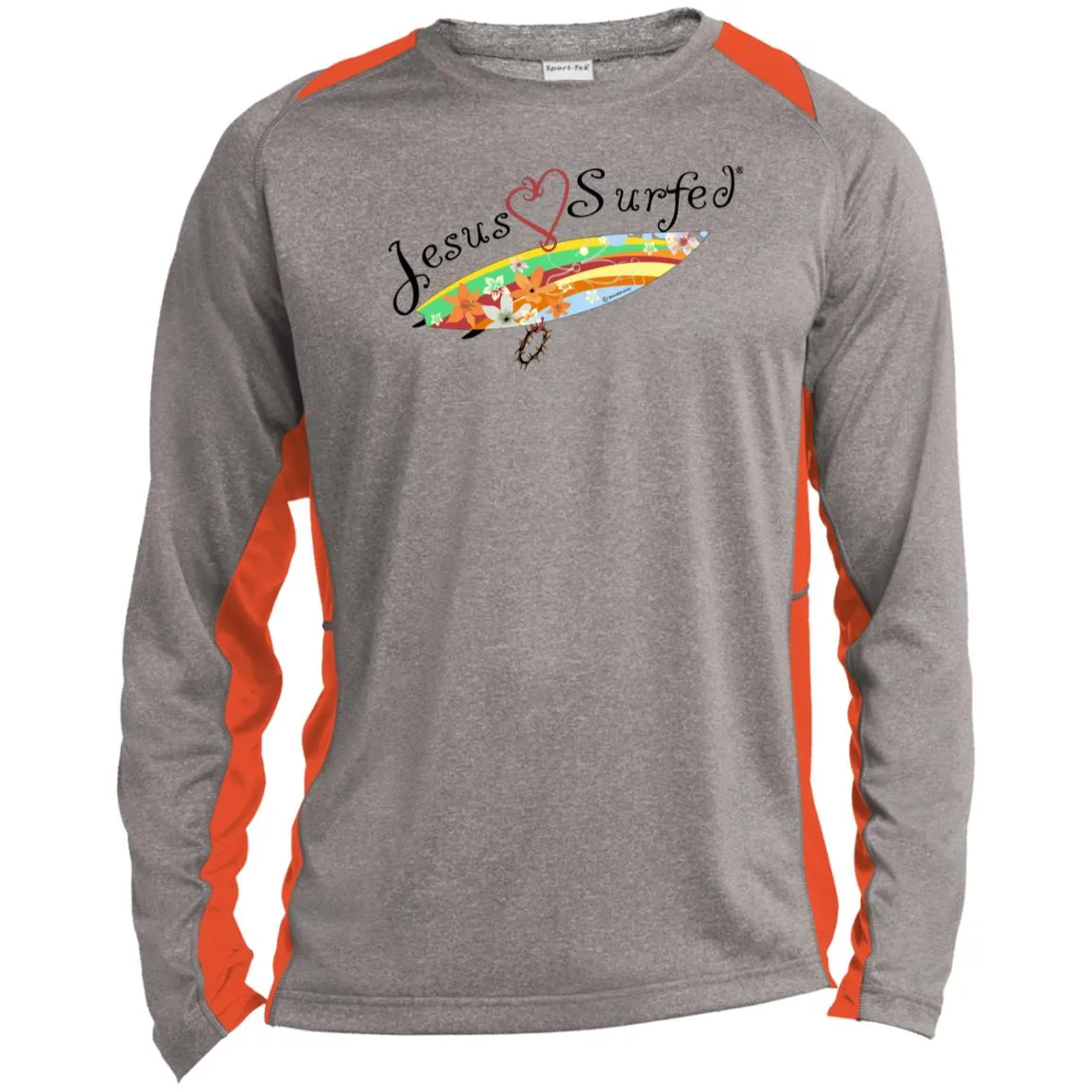 AO's Heart - Men's Long Sleeve Colorblock Tee