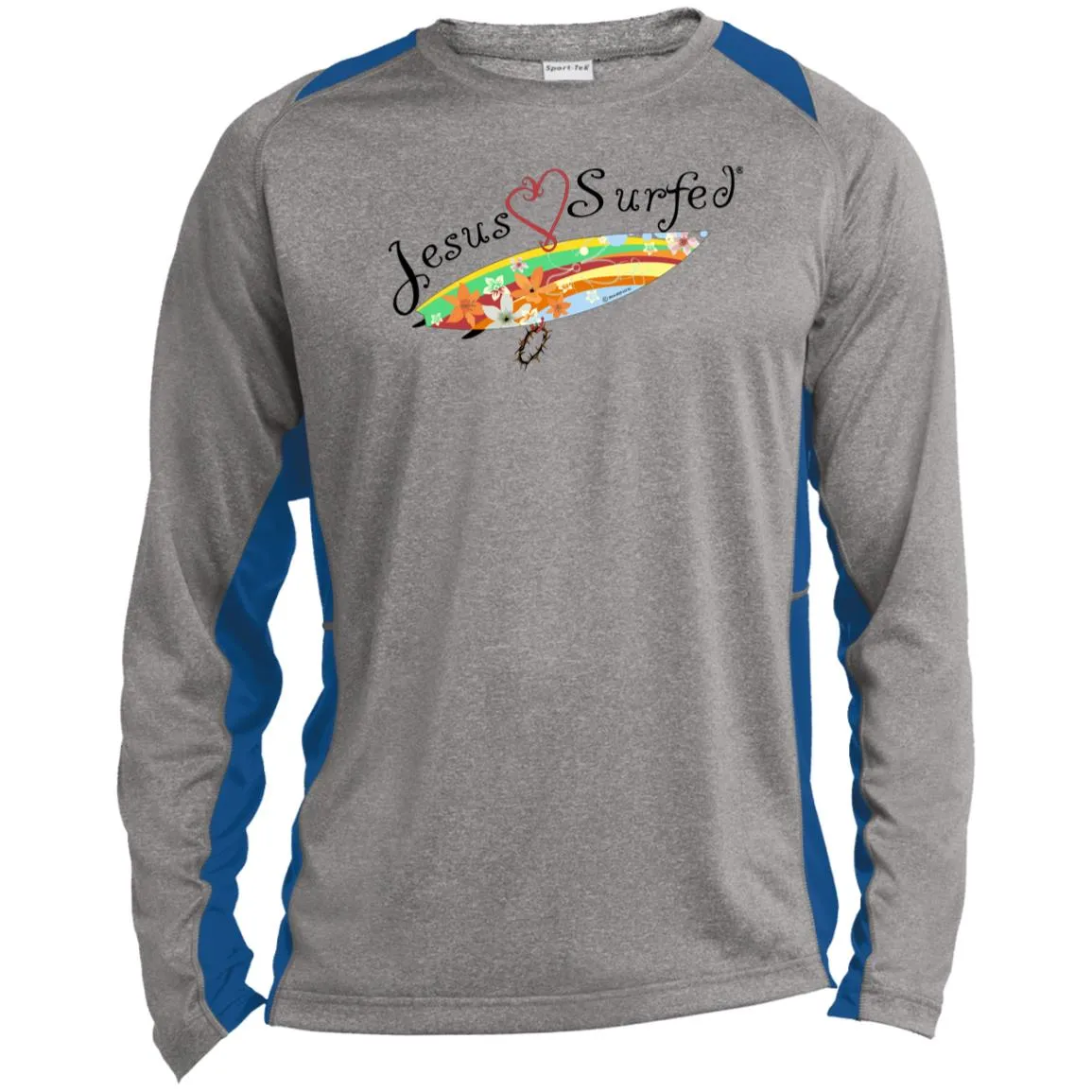 AO's Heart - Men's Long Sleeve Colorblock Tee