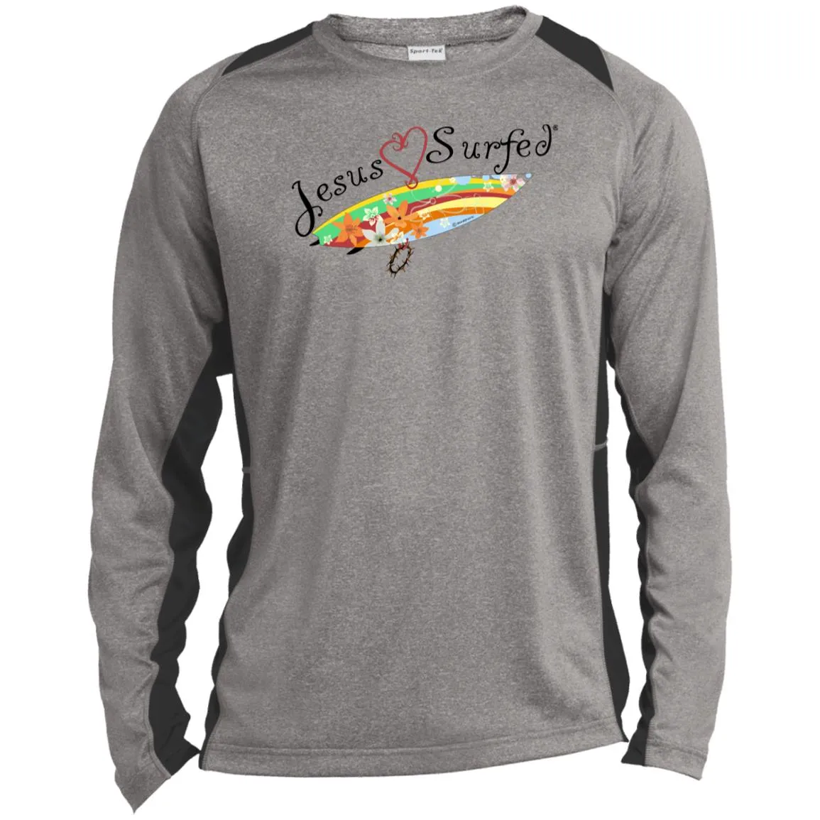 AO's Heart - Men's Long Sleeve Colorblock Tee