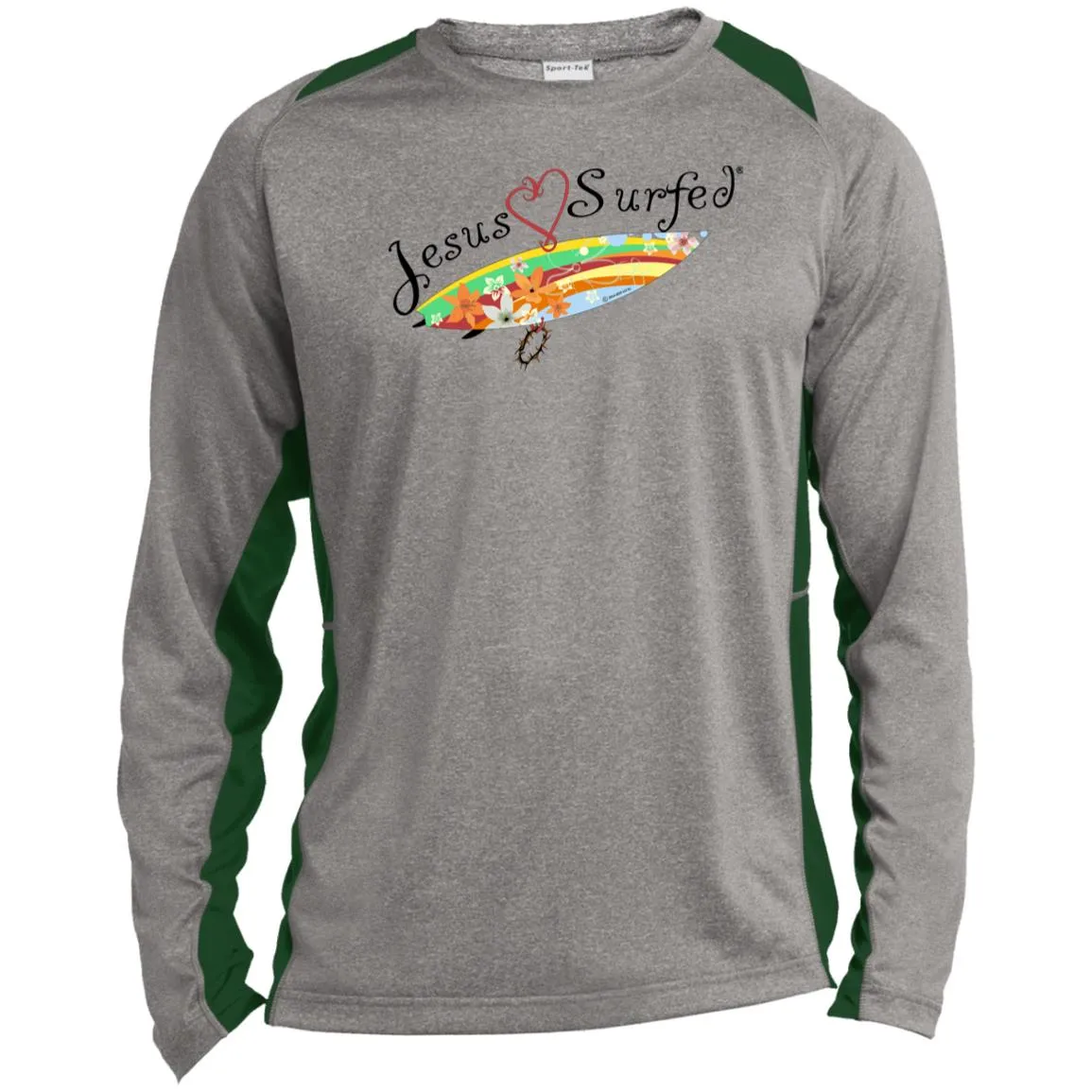 AO's Heart - Men's Long Sleeve Colorblock Tee