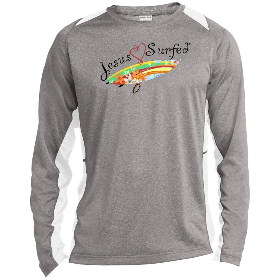 AO's Heart - Men's Long Sleeve Colorblock Tee