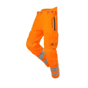 Arborist Rail Chainsaw Trousers Orange Type C