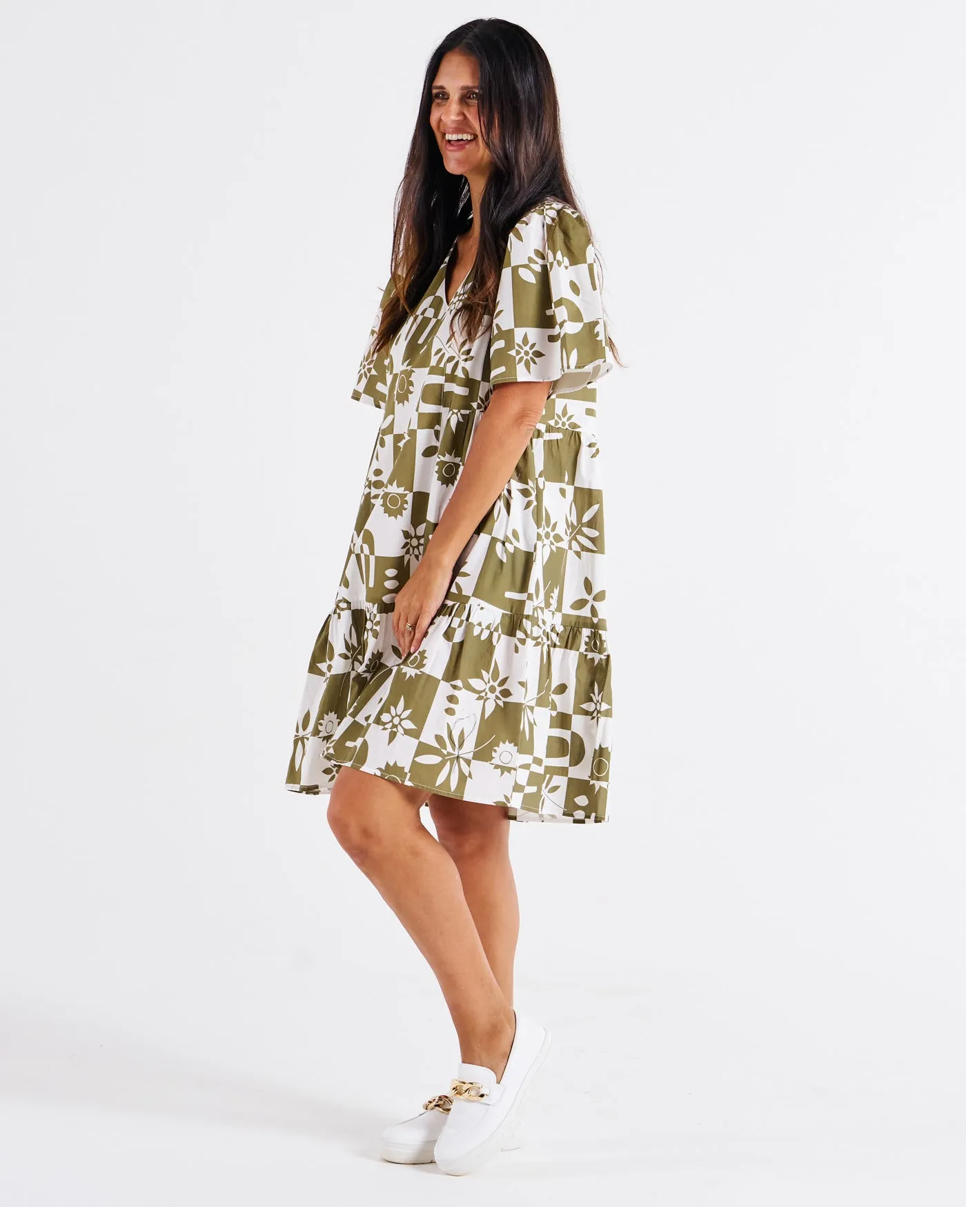 Bacardi Dress Geo Floral