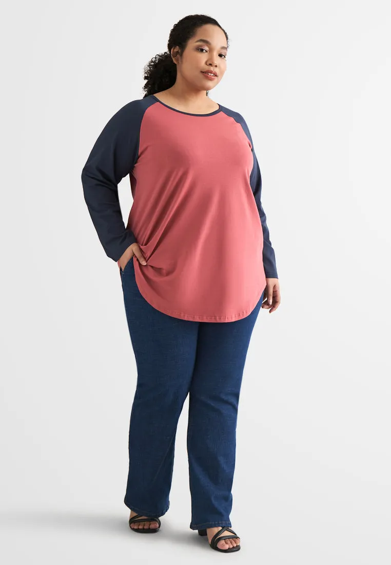Bay Color Block Raglan Tee
