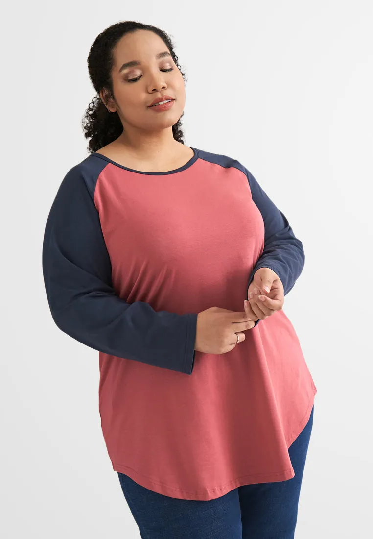 Bay Color Block Raglan Tee