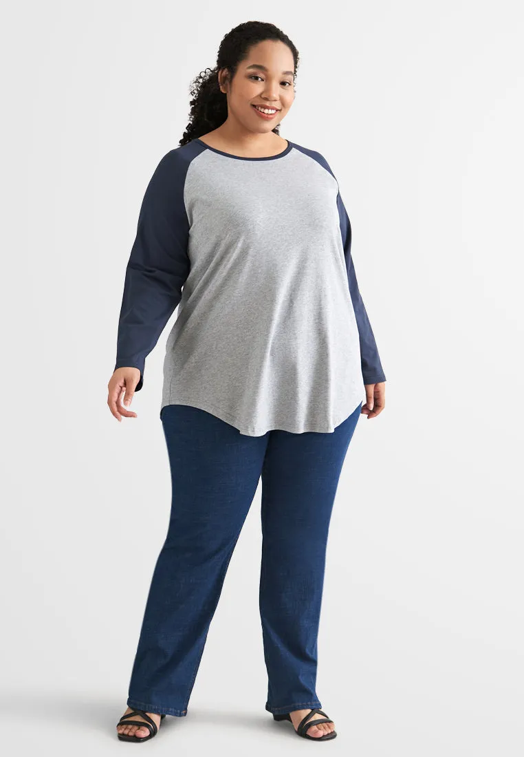 Bay Color Block Raglan Tee
