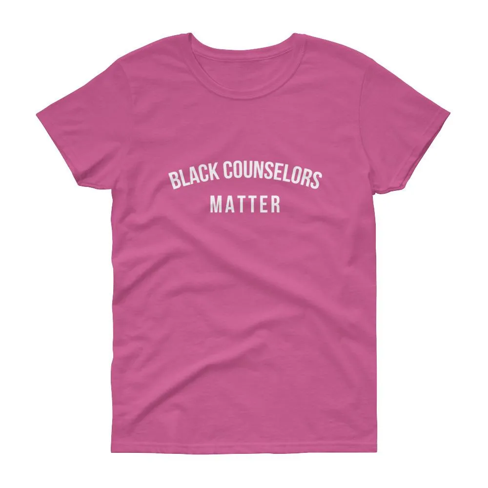 Black Counselors Matter - Women's short sleeve t-shirt