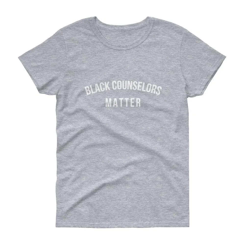 Black Counselors Matter - Women's short sleeve t-shirt