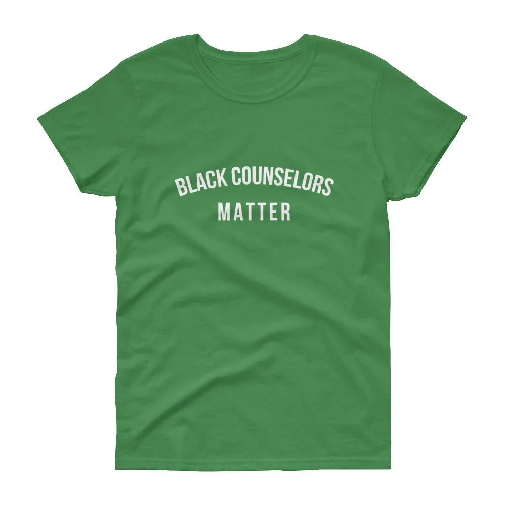 Black Counselors Matter - Women's short sleeve t-shirt