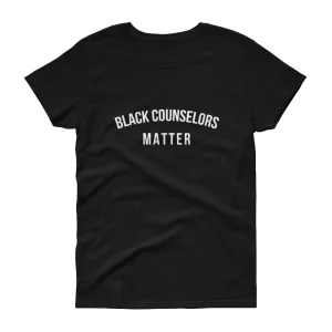 Black Counselors Matter - Women's short sleeve t-shirt