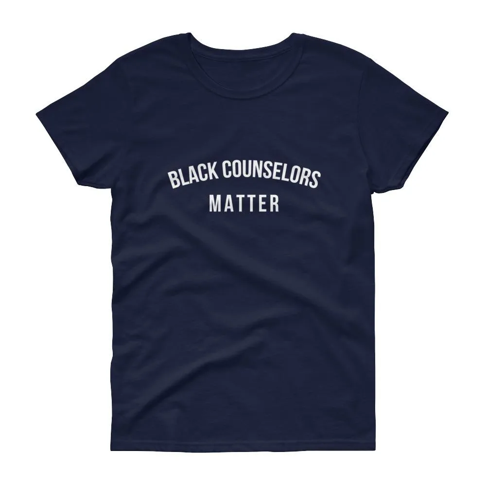 Black Counselors Matter - Women's short sleeve t-shirt