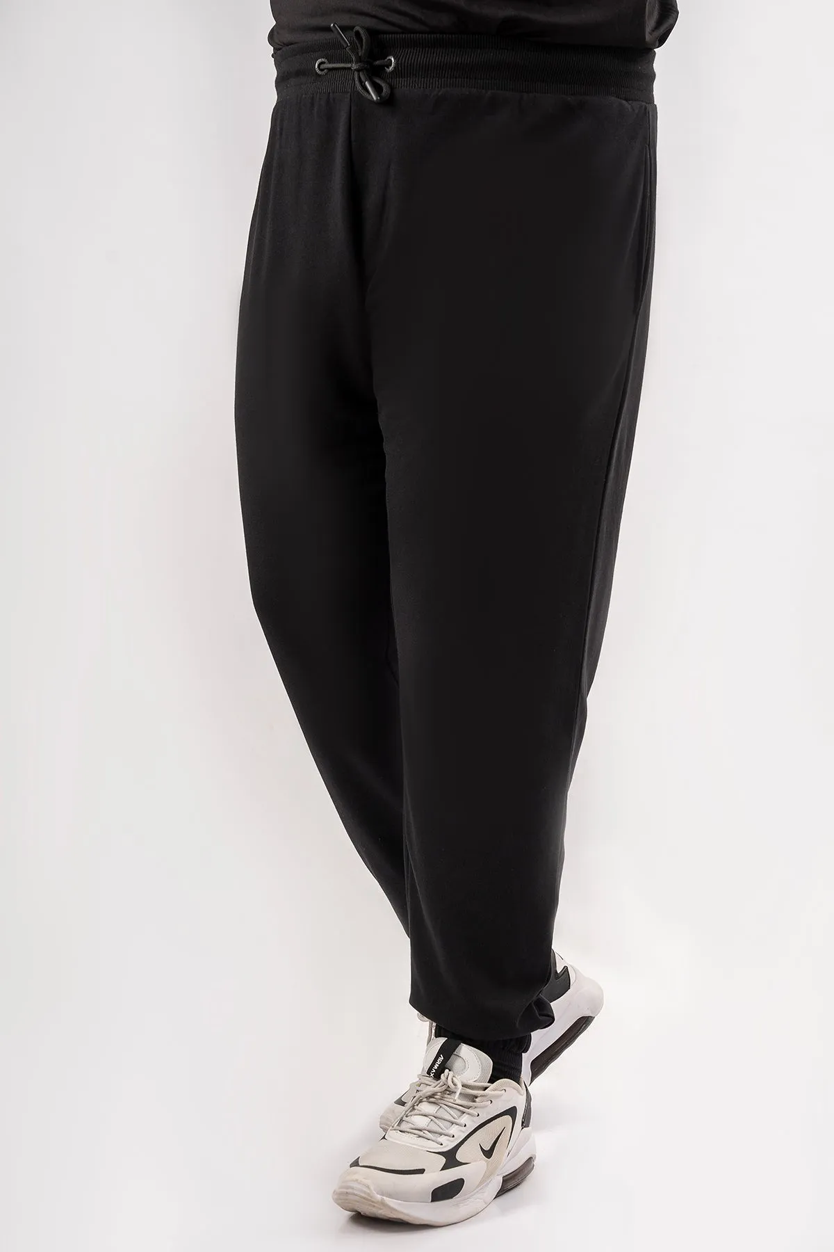 Black Loose Fit Trousers (Plus Size) - S24 - MTR110P