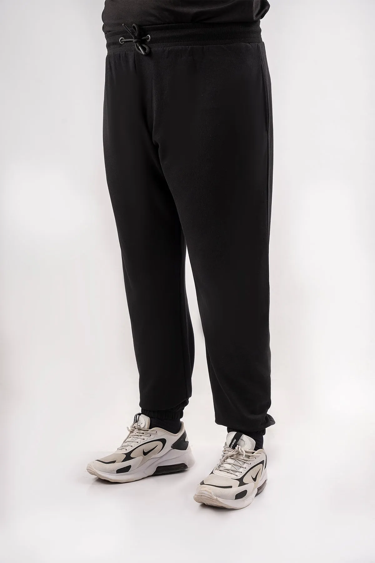 Black Loose Fit Trousers (Plus Size) - S24 - MTR110P