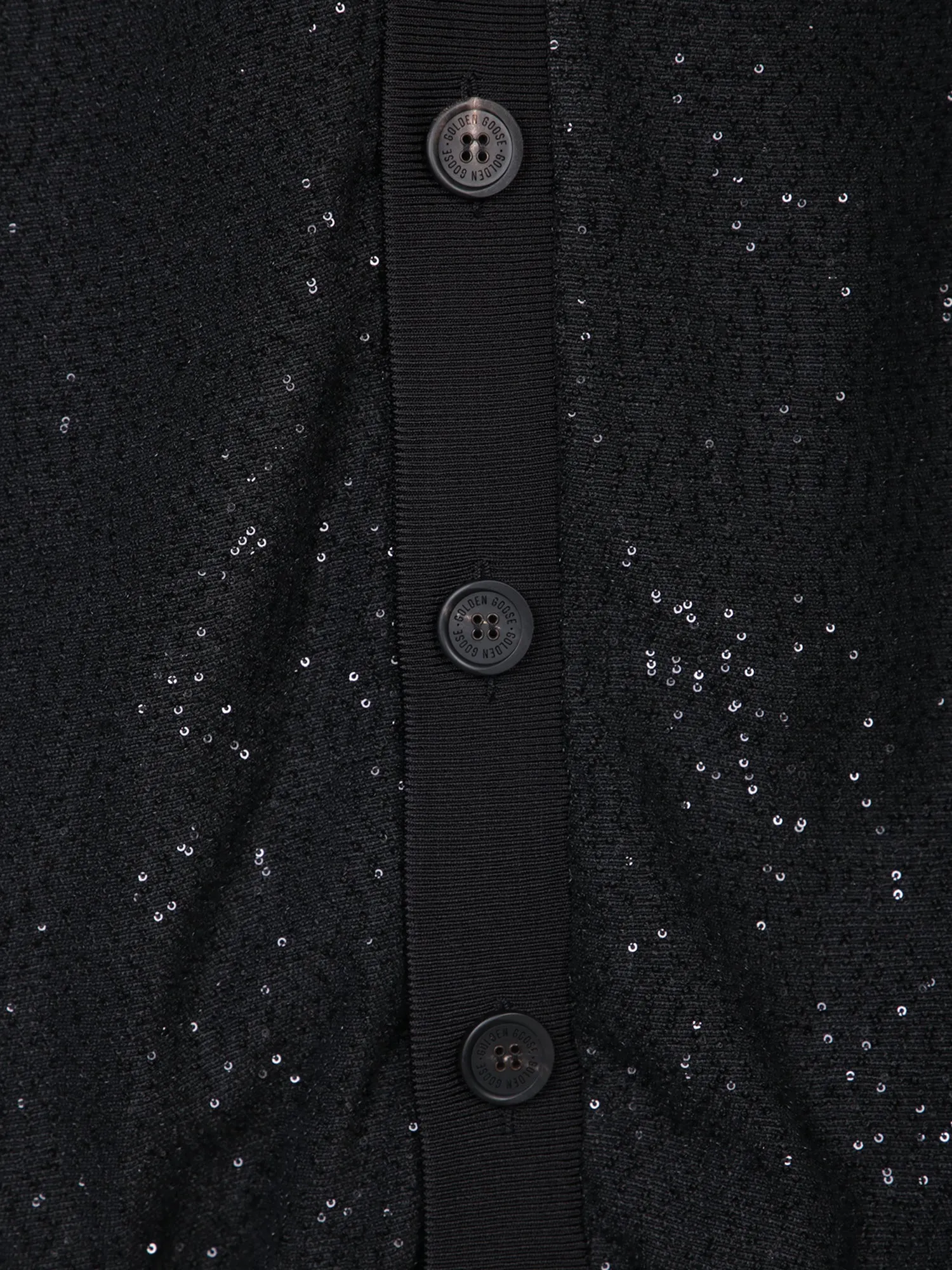 Black Sequin Cardigan