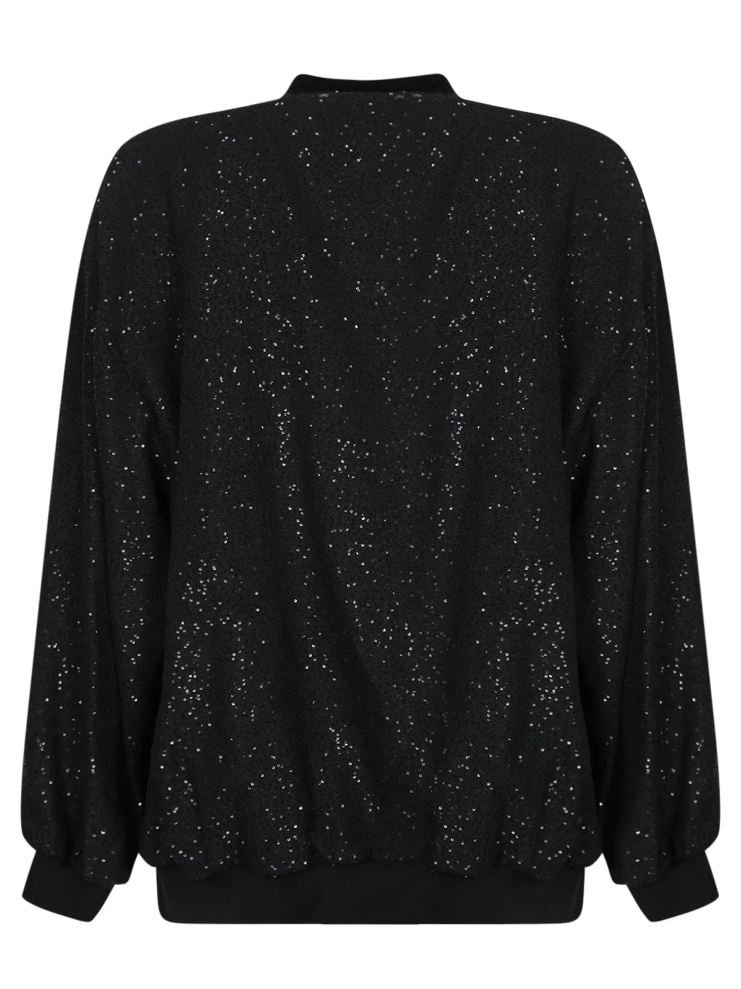 Black Sequin Cardigan