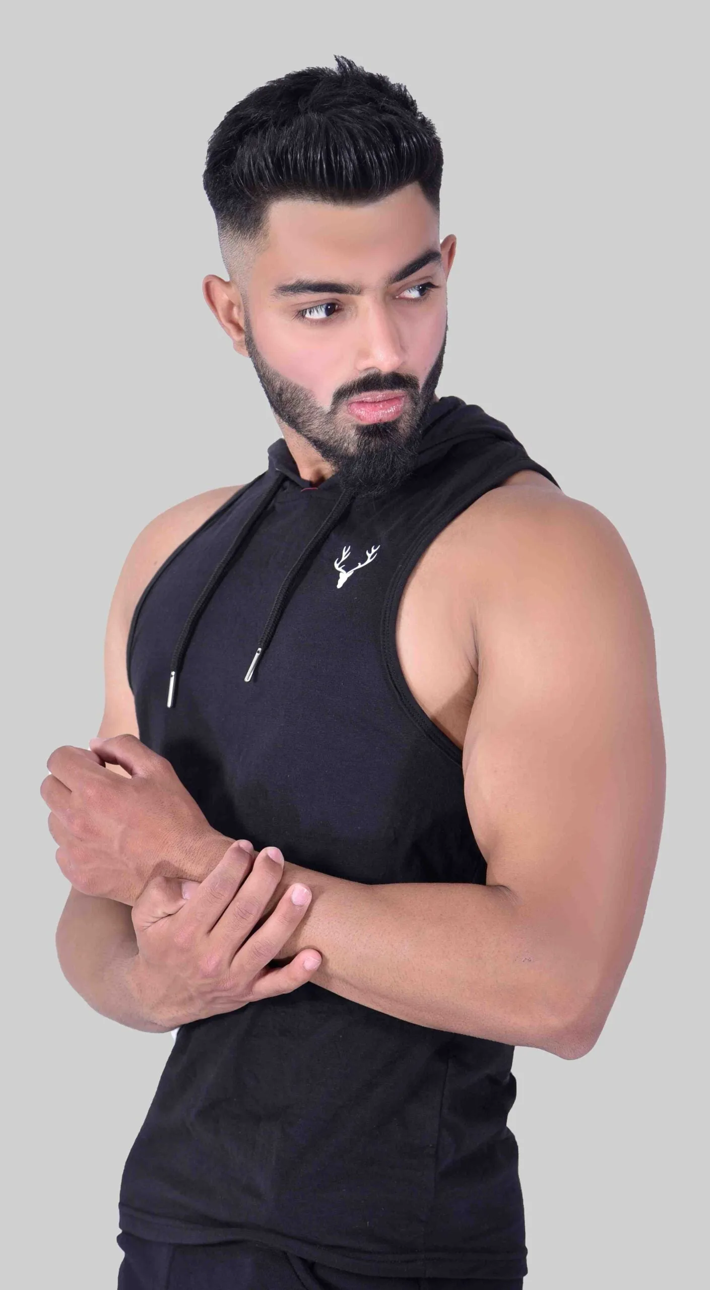 Bold Hooded Tank Top 1.0 (Black)