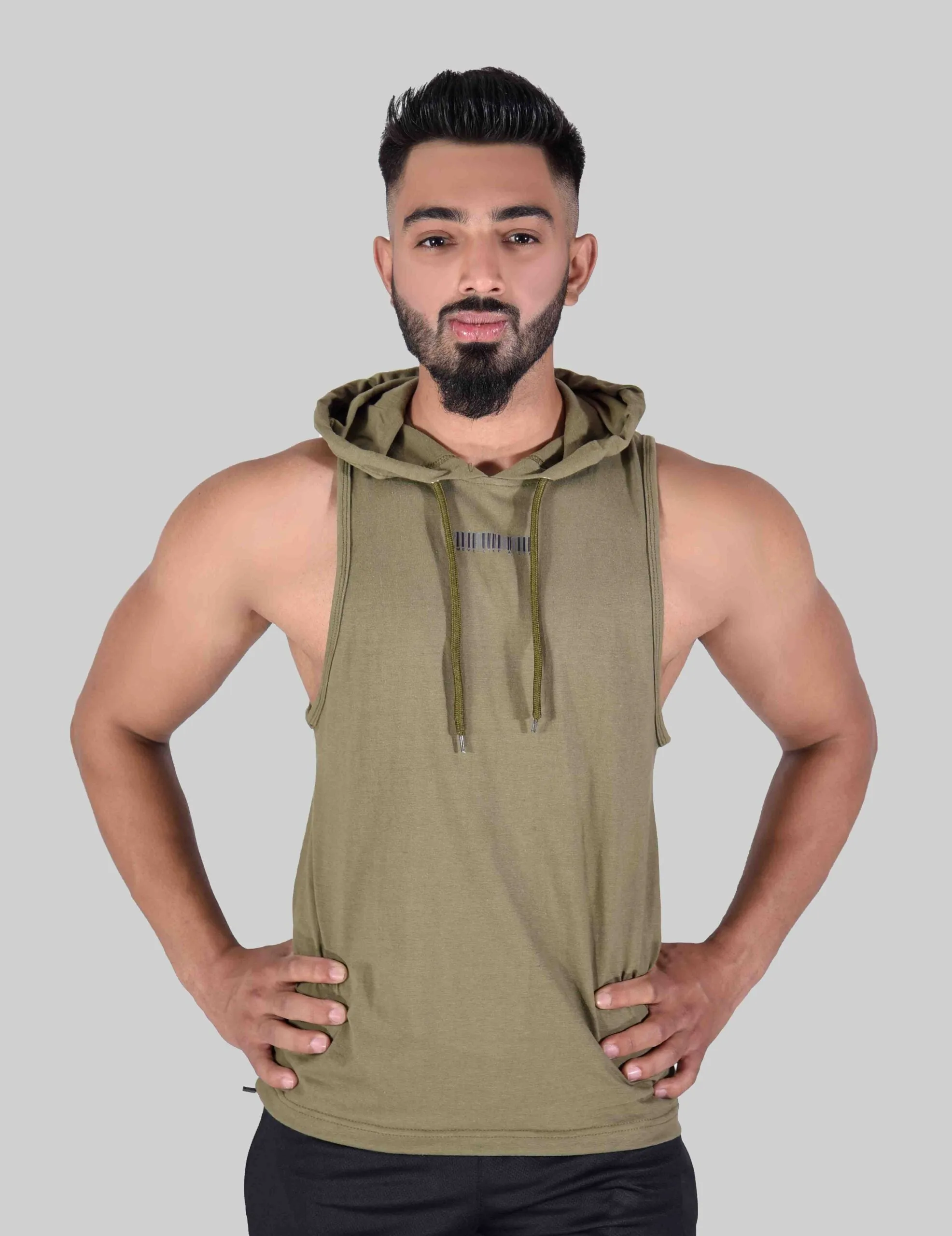 Bold Hooded Tank Top 3.0 (Olive)