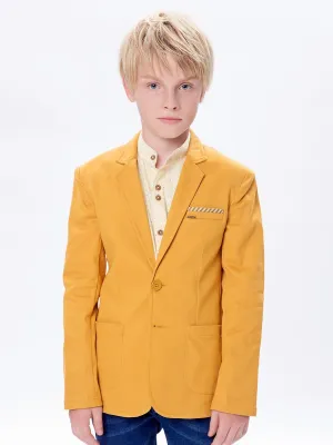 Boy's Mustard Blazers - BTB-TB16-4351