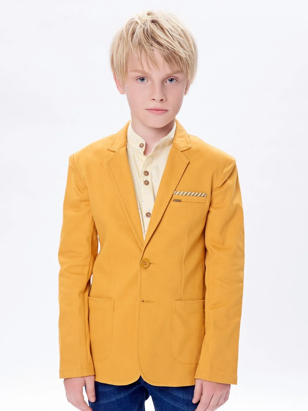 Boy's Mustard Blazers - BTB-TB16-4351
