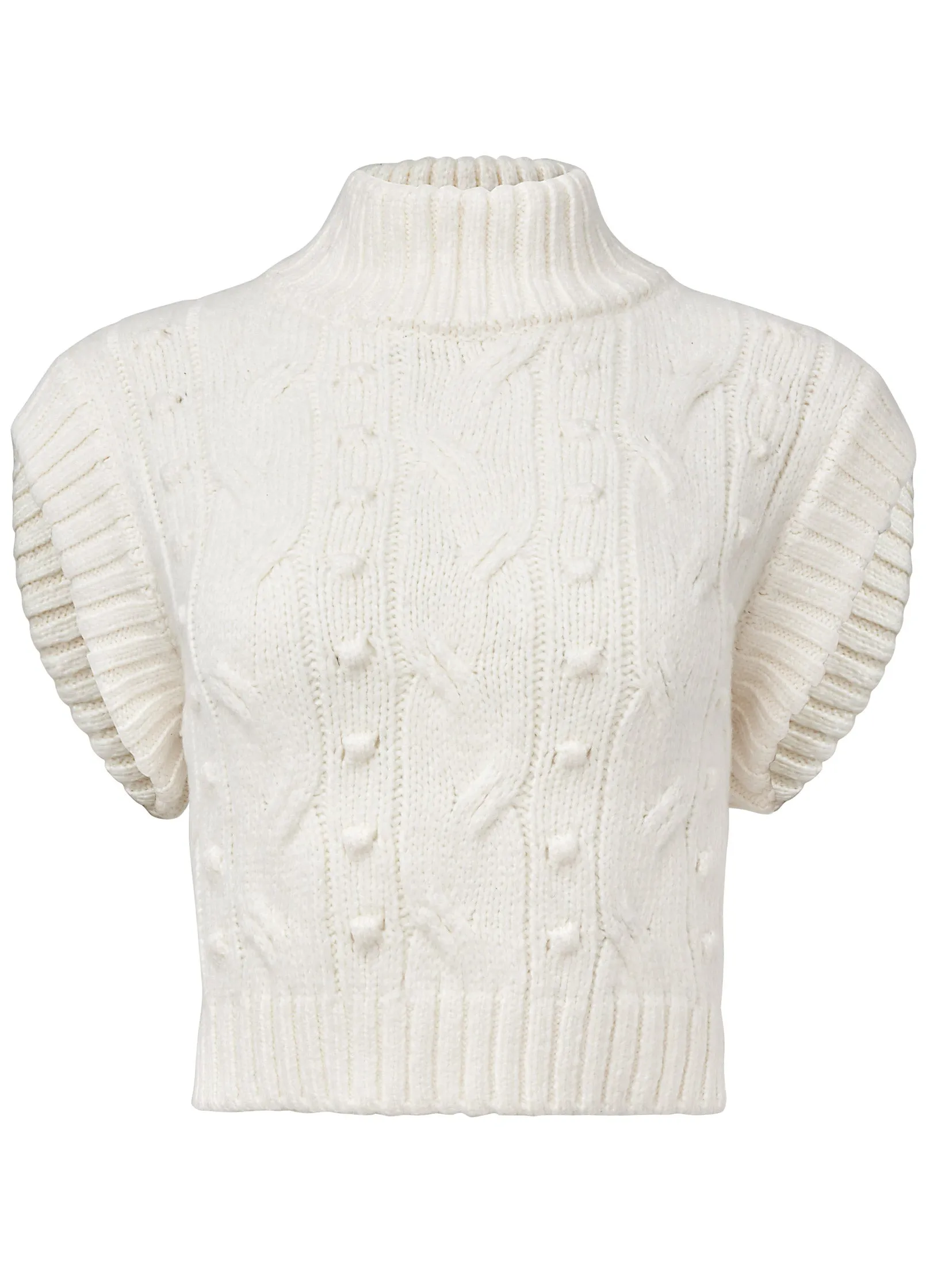 Cable Knit Sweater - Off White