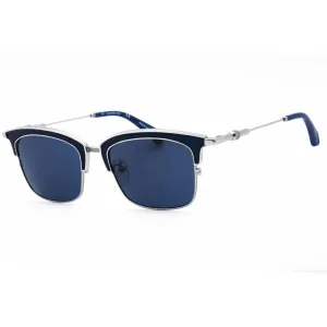 Calvin Klein Jeans Men's Sunglasses - Nickel/Laser Blue Metal Cat Eye | CKJ171SAF 020