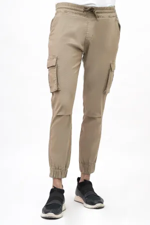 CARGO JOGGER SLIM FIT DARK KHAKI TROUSER