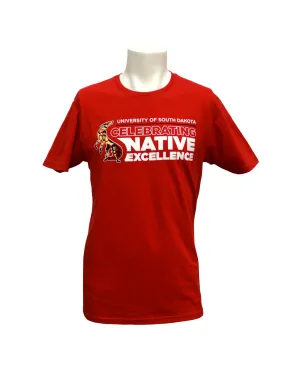 Celebrating Native American Excellence Red Short Sleeve Tee