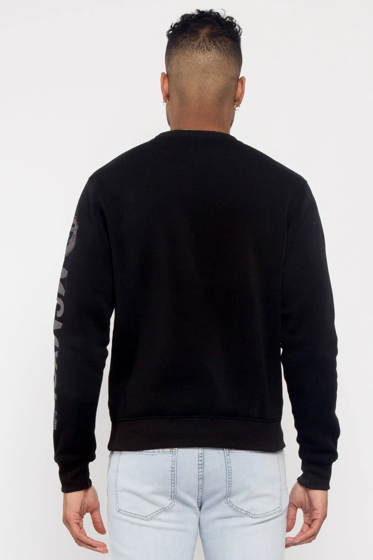 Chenille Bear Patch Fleece Crewneck