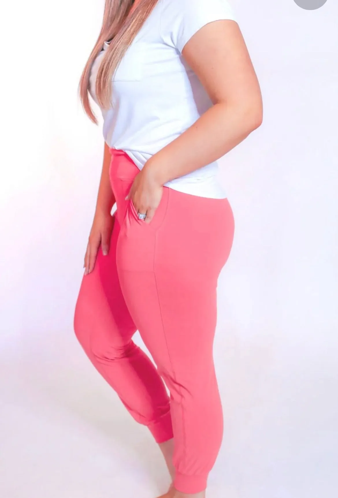 Coral Raise The Bar Joggers