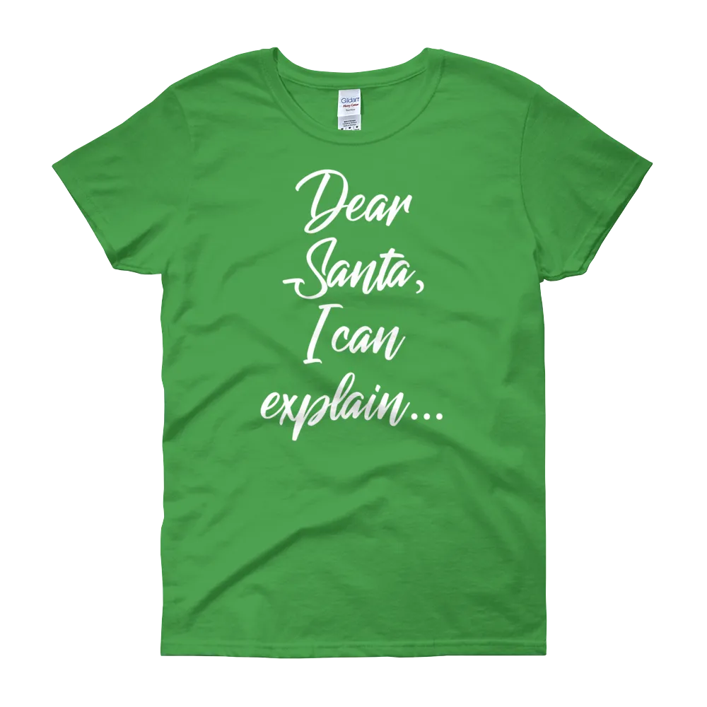 Dear Santa Christmas Womens Tee
