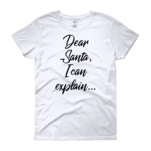 Dear Santa Christmas Womens Tee