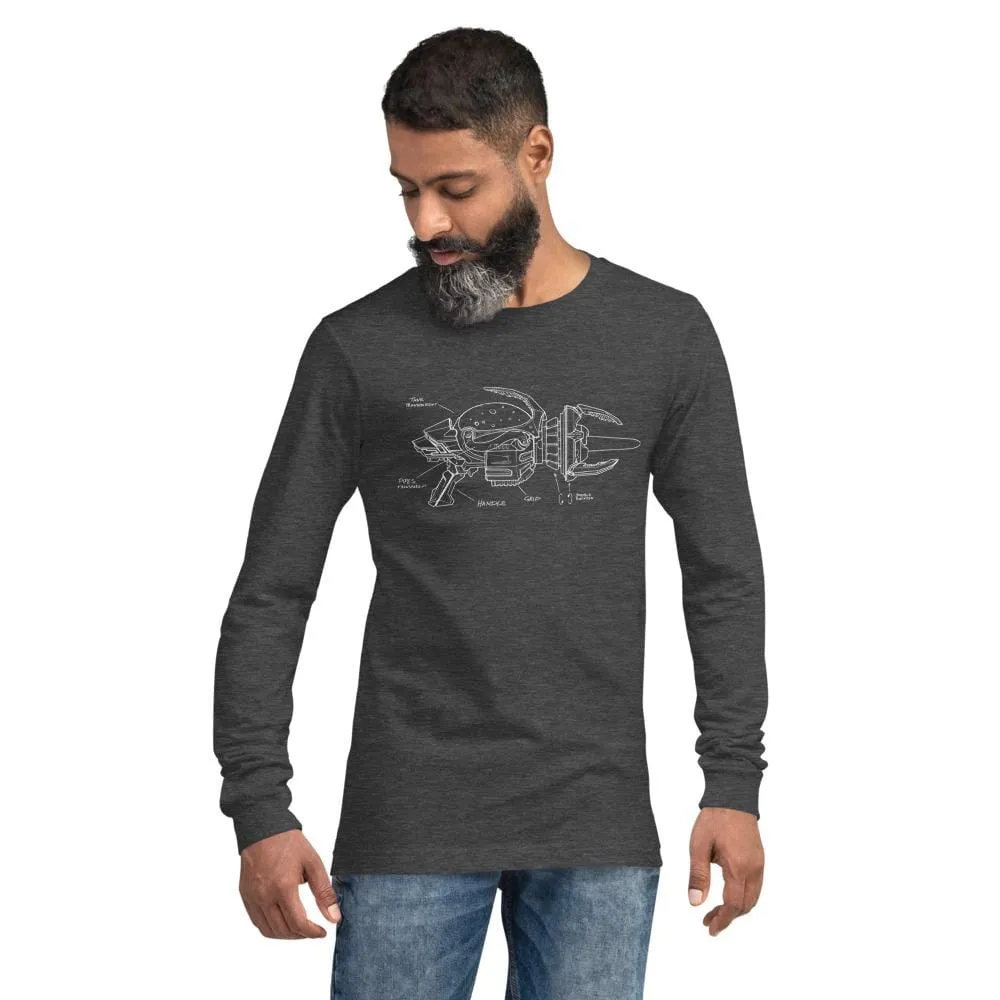 Destroy All Humans Long Sleeve T-Shirt – Anal Probe Blueprint