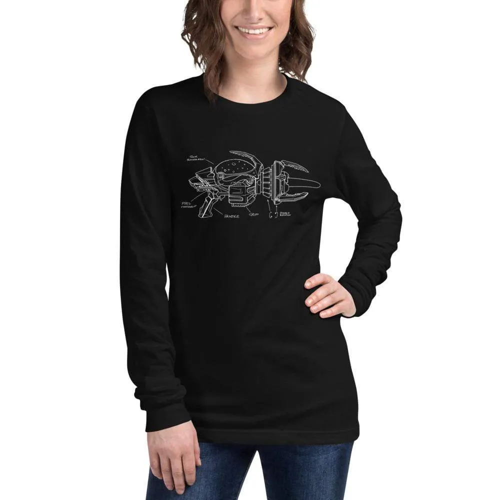 Destroy All Humans Long Sleeve T-Shirt – Anal Probe Blueprint