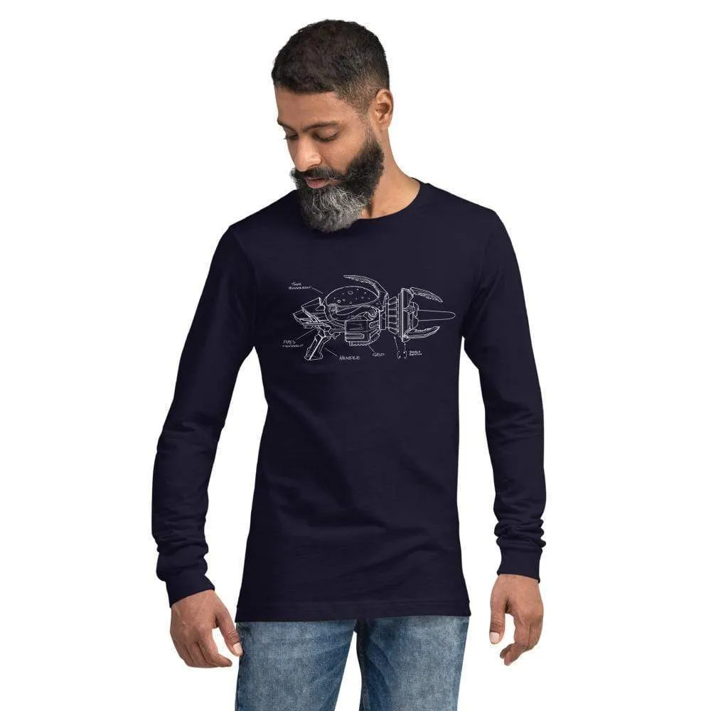Destroy All Humans Long Sleeve T-Shirt – Anal Probe Blueprint