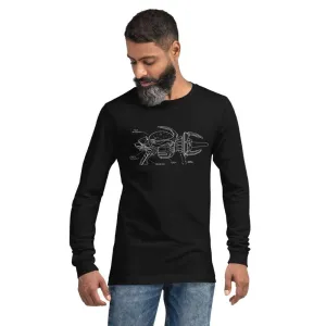 Destroy All Humans Long Sleeve T-Shirt – Anal Probe Blueprint