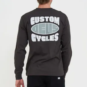 Deus Eclipse Mens L/S T-Shirt - Anthracite